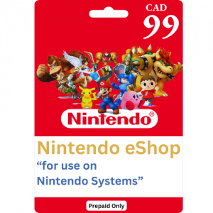 Nintendo Canada $99 Canadian Dollar (CAD)- Instant Delivery (Prepaid Only)