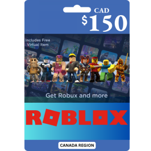 Roblox Canada $150 Canada Dollar (CAD$) - Instant Delivery (Prepaid Only)