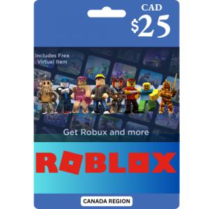 Roblox Canada $25 Canada Dollar (CAD$) - Instant Delivery (Prepaid Only)