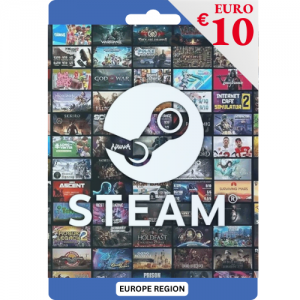 Steam Gift Card EUR- € 10  - Instant Delivery (Prepaid Only)