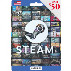 Steam Gift Card $50 USD  - Instant Delivery (Prepaid Only)