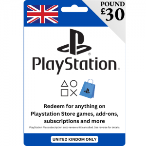 PlayStation UK - £30 Pounds (£) - Instant Delivery (Prepaid Only)