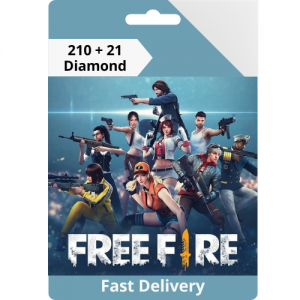 Free Fire 210 + 21 Diamond - Instant Delivery (Prepaid Only)