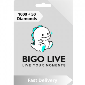 Bigo live 1000 + 50 Bonus Diamonds -  Instant Delivery (Prepaid Only)