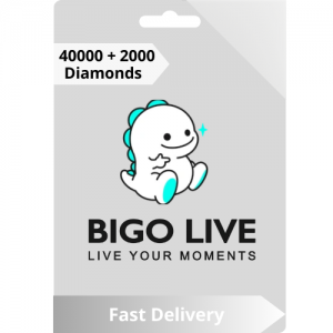 Bigo live 40000 + 2000 Bonus Diamonds  -  Instant Delivery (Prepaid Only)