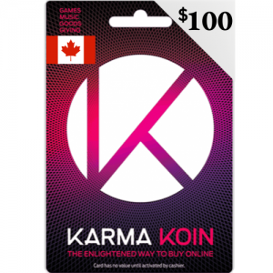 Karma Koin Canada - 100 (CAD$) -  Instant Delivery (Prepaid Only)