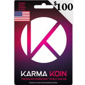 Karma Koin US $100 Dollars -  Instant Delivery (Prepaid Only)